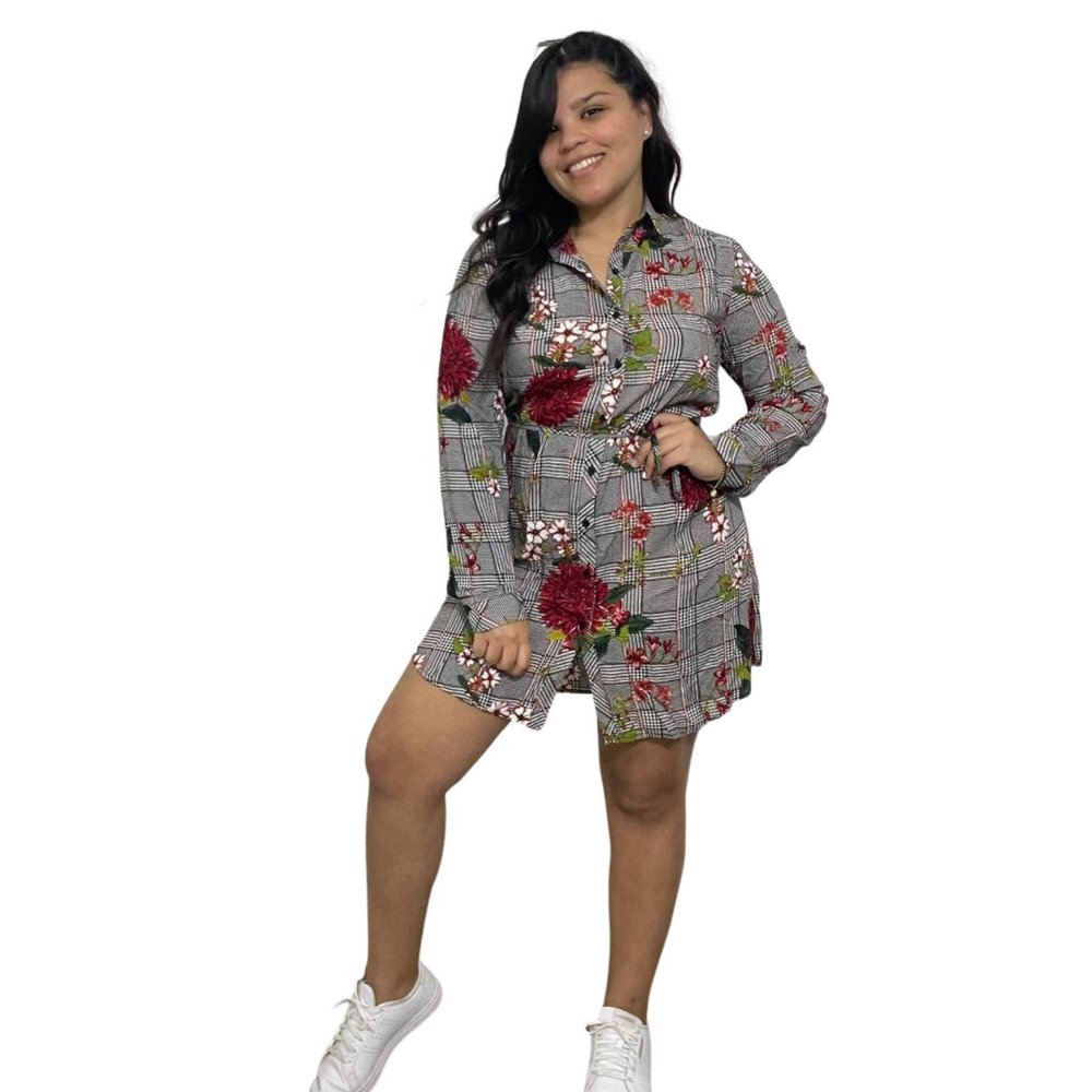 150.  NEW!!  Women's Floral Long Sleeve Dress